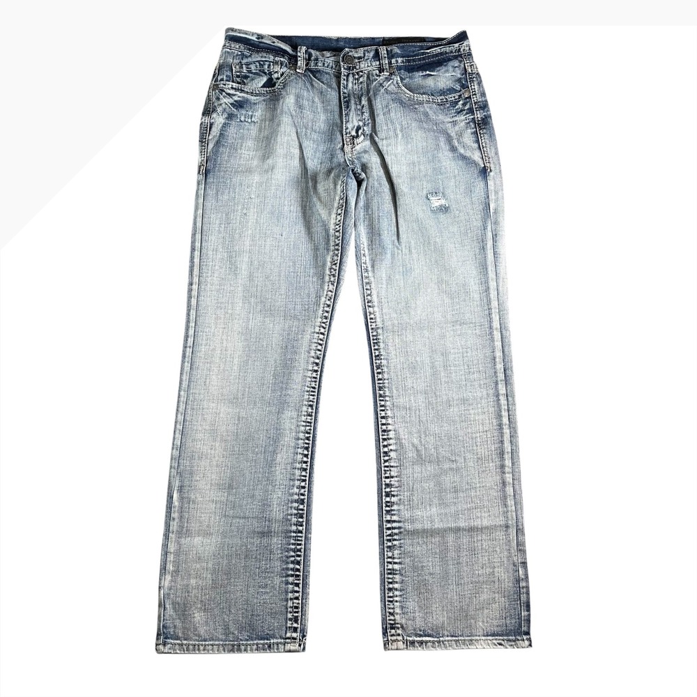 TK AXEL‎ Men's Treadwell Relaxed Straight 100% Cotton Jeans Size W34 L32